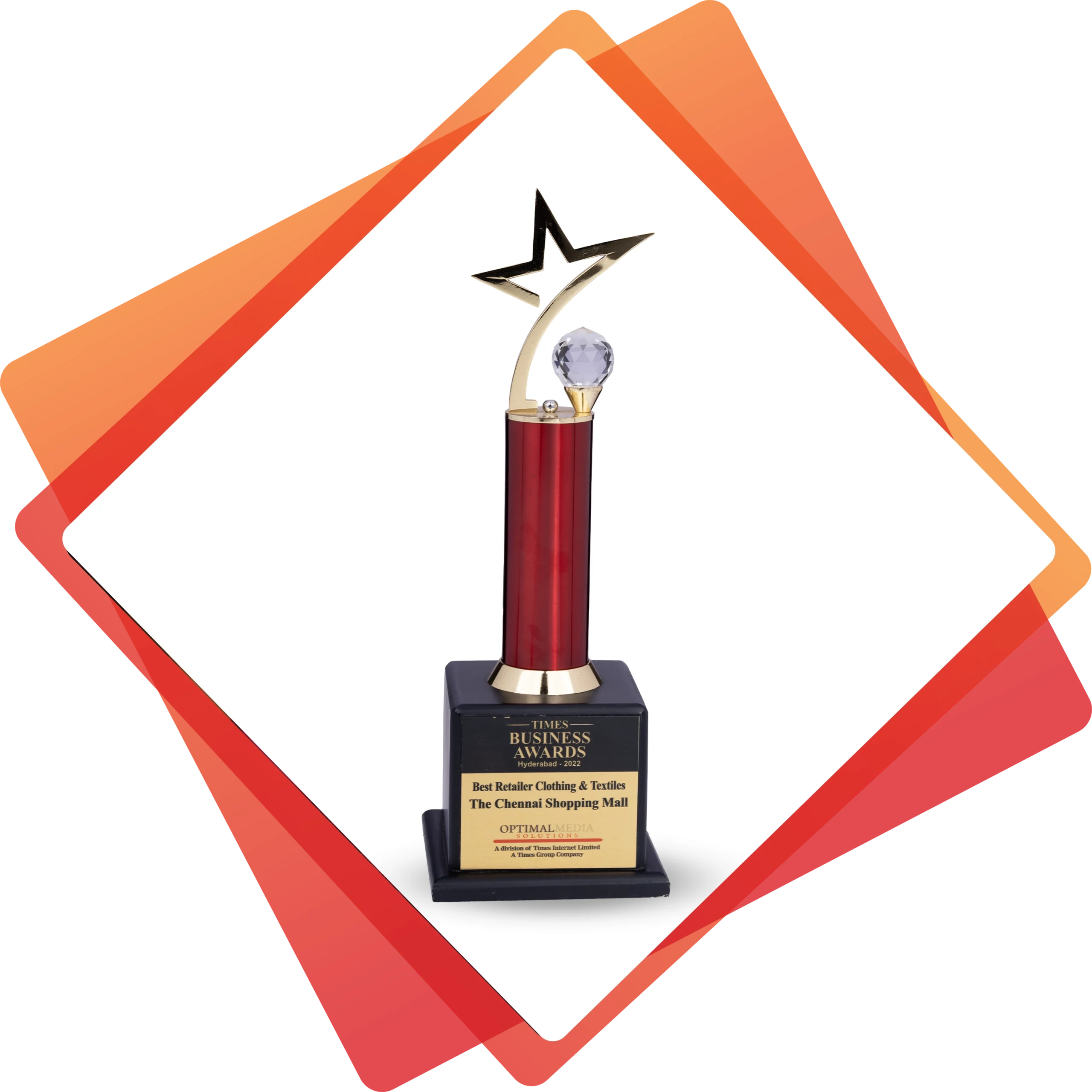 “Most promising brand in retail business” award at the Times Business Awards, Hyderabad, 2022
