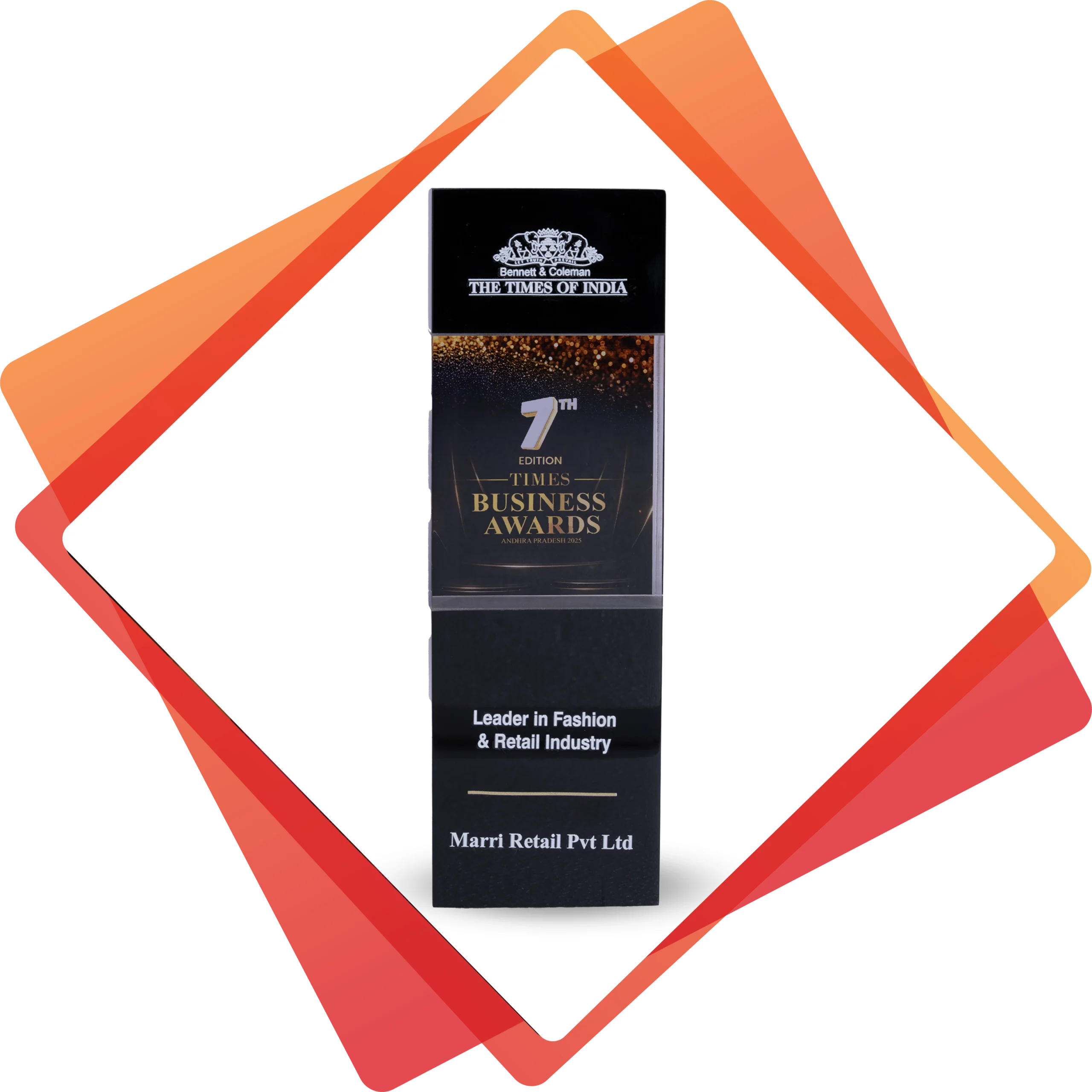 “Leader in Fashion and Retail Industry” at the 7th edition of Times Business Awards, Andhra Pradesh, 2025