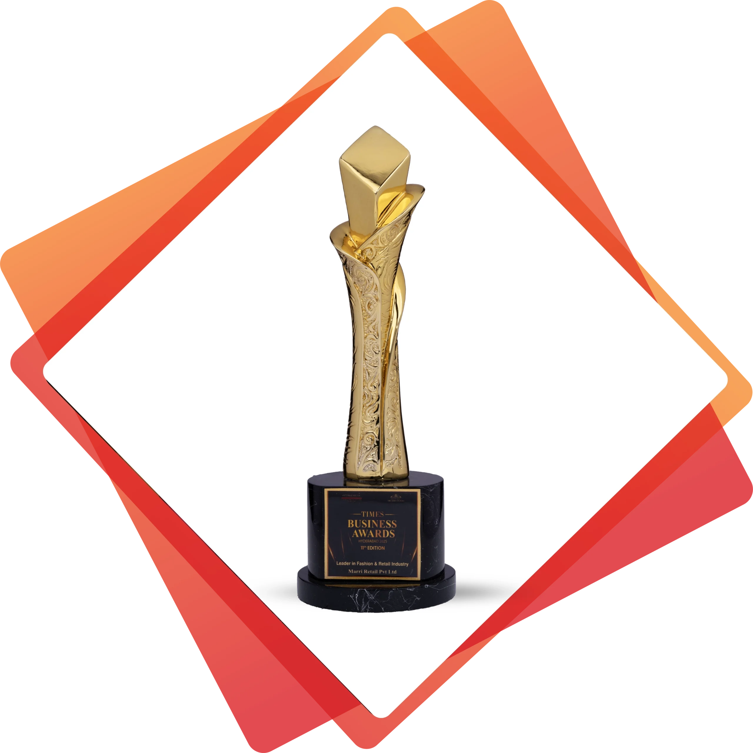 “Leader in Fashion and Retail Industry” at the 11th edition of Times Business Awards, Hyderabad, 2025